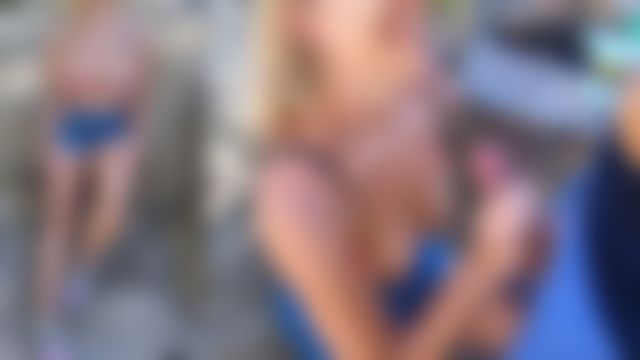  : Cute Cousin Sucks Dick In The Garden And Gets A HUGE Cum Shower