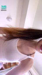 simonac : 殘寶貝露臉換好清純的運動風造型 / My white sporty outfit for today showing my face