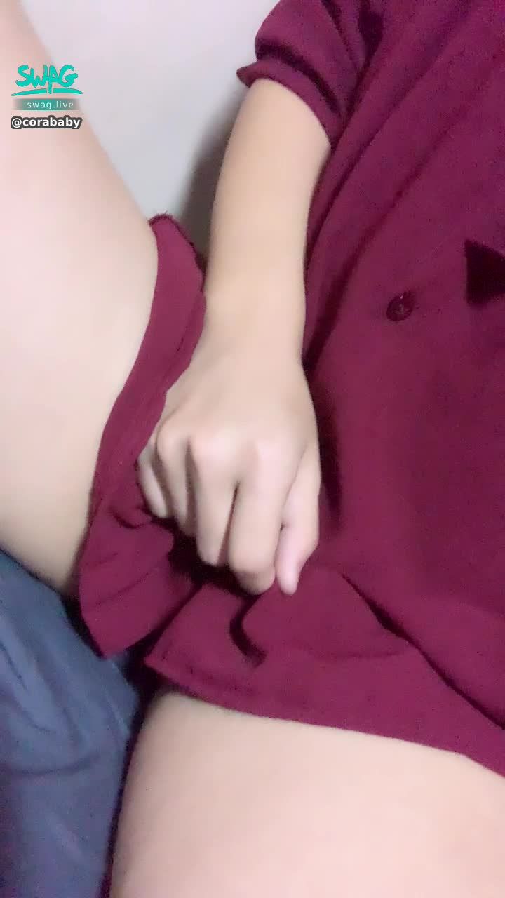 corababy : 🌸 cora新寶貝 💕 不穿內褲的習慣被發現了😱