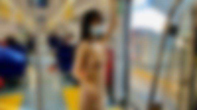sexyemily : 痴漢電車🚊無抵抗言🔞突襲 絕頂 顏射