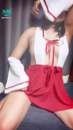 corababy : ‼️巨乳巫女‼️全身視角🔥🔥上下讓我好舒服🥺🥺拉起裙擺讓你看到淫蕩的蜜地💦💦修長的雙腿跨在主人的身上🦵主人快帶我回家吧😈