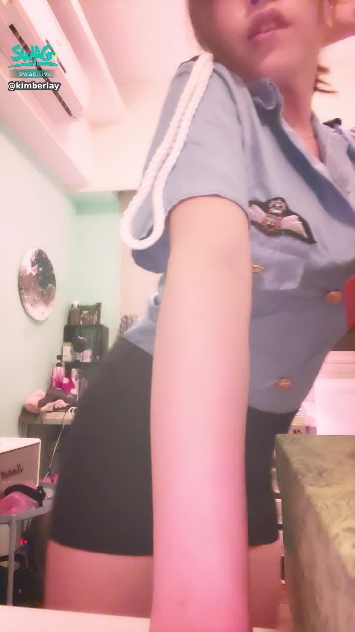 kimberlay : 滿秒露臉淫蕩女警對著鏡子看著自己盡情賣騷🈲️🈲️🈲️