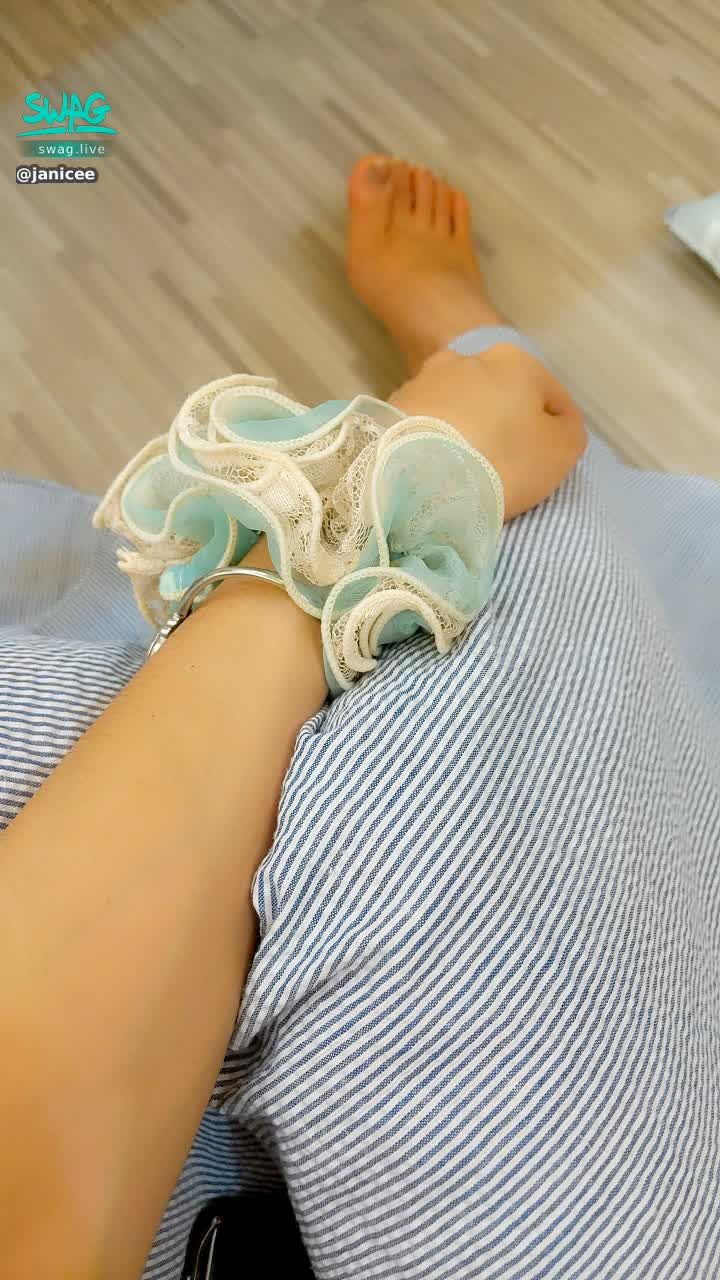 janicee : 藍色髮圈blue hairband