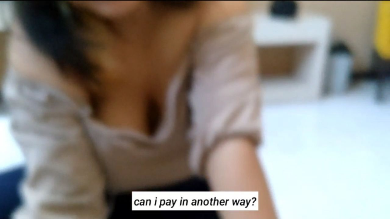 b****l : Sex with delivery man because she doesn't have money