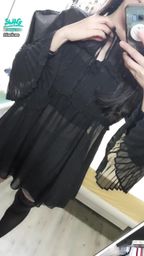 janicee : Dolly⭐
領口的雙層綁帶,與可愛的傘狀袖子👠
配上黑絲的絕對領域💋
black and chiffon🎀