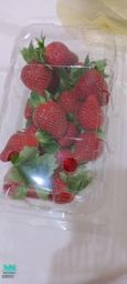 : Thank you cousin for the big strawberries, sweet and delicious 😋
