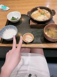 : Let’s eat ❤️ After being cooped up at home by the typhoon for many days, I finally went out ❤️