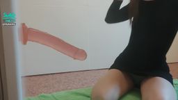 lilybarby : The passionate milf gets on a huge cock and fucks herself. Her stretches from his size. The enters her to the maximum and the beauty experiences an orgasm. She moans and moves her ass to the beat