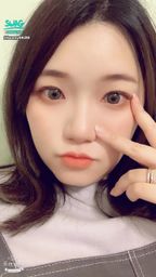 : Stop looking at my breasts. 🤣 Look at my beautiful big eyes 👀