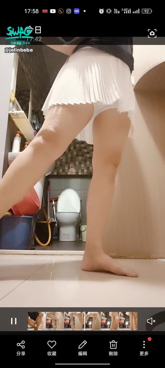 jolinbebe : 療癒美腿 舔濕噴淫love ❣️😘