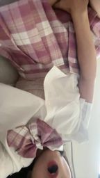 ouopuppy : 💖 Cute school girl 💖 Wow, my underwear is showing when I masturbate like this 💦💦💦