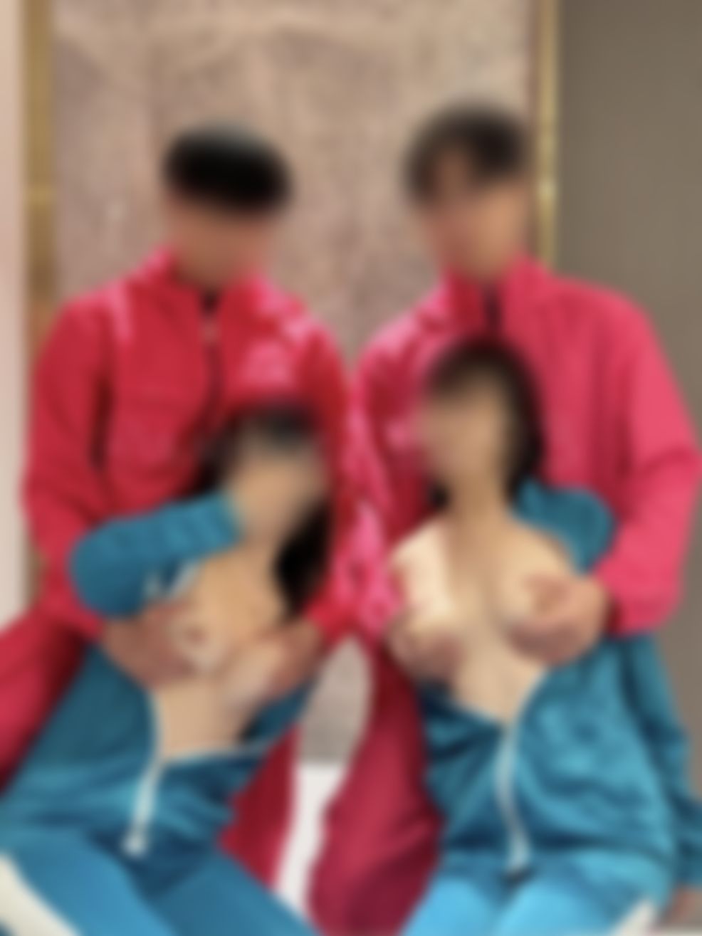 aabbcc718293 : 魷魚遊戲🦑第七關，最濕的一關💦
完整版在主頁唷🫶🏻